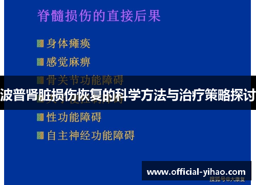 波普肾脏损伤恢复的科学方法与治疗策略探讨